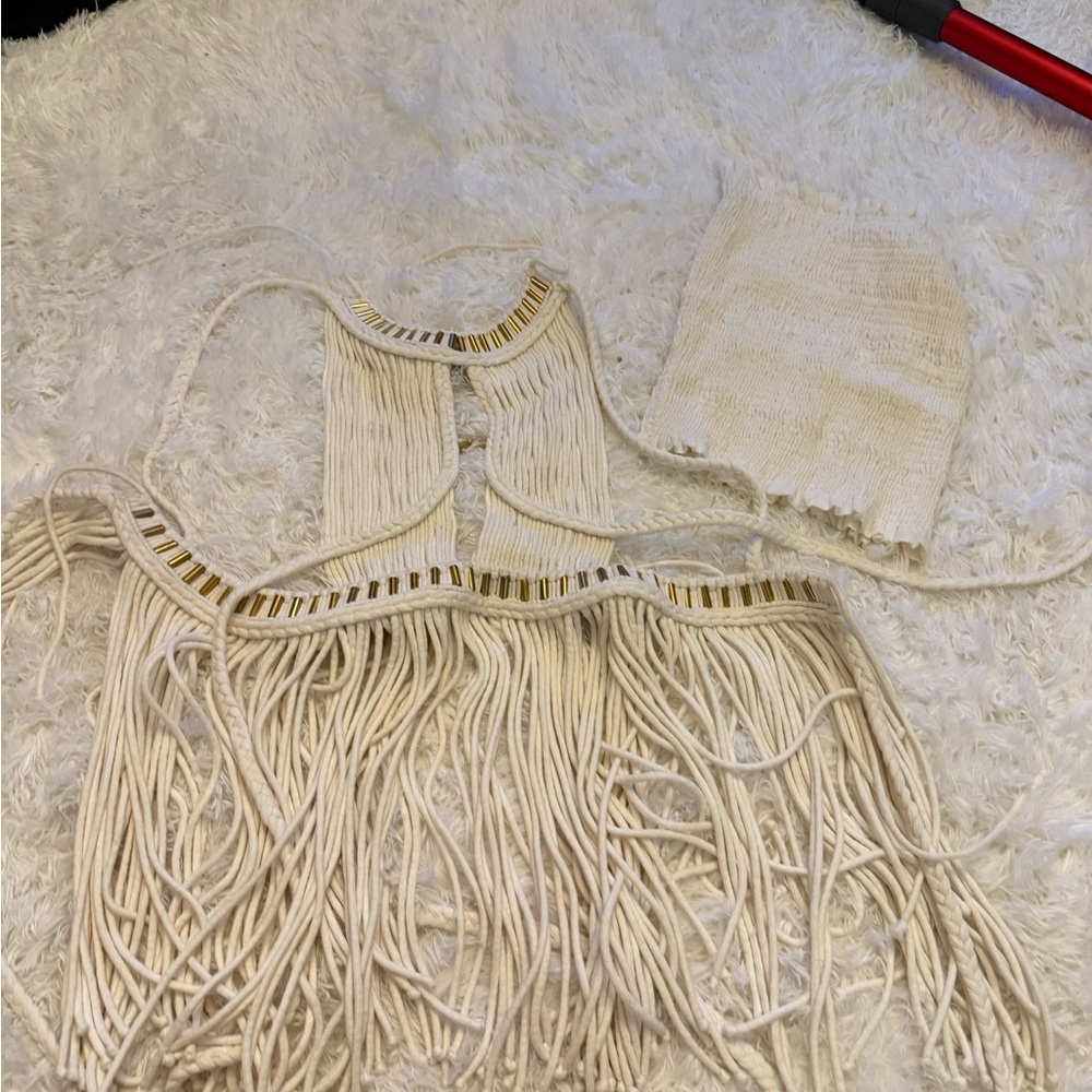 Chique Le Frique Hande Bone Set Dress XS/S - Picture 7 of 7